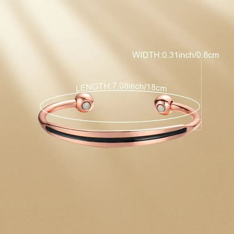 Eenvoudige en elegante verstelbare armband in bronskleur